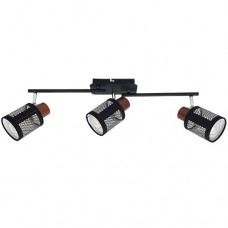 Φωτιστικό Σποτ 3xE27 230V Μαύρο 955DELIA3/BL